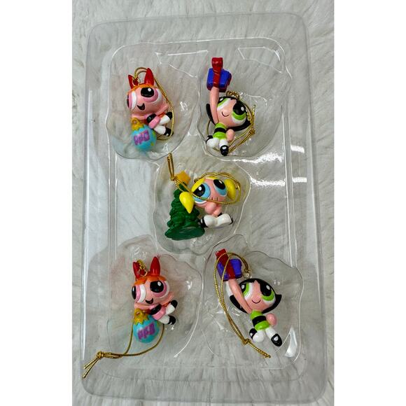 Vintage‎ Y2K Enesco Cartoon Network Powerpuff Girls Mini Christmas Ornament Set - Picture 3 of 10